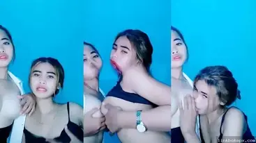ABG Lesbi Adu Toket Besar Dan Jilatin Memek Squirt poster